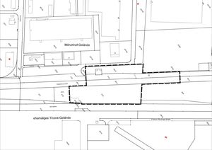 Lageplan: Geltungsbereich des Bebauungsplans Nr. 1/2023 „Verkehrsanschluss Mönchhof / Ehemaliges Ticona-Gelände“