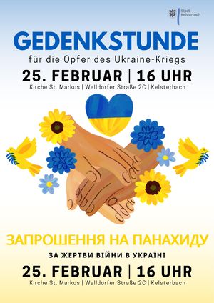 Gedenkveranstaltung für die Opfer des Ukrainekrieges